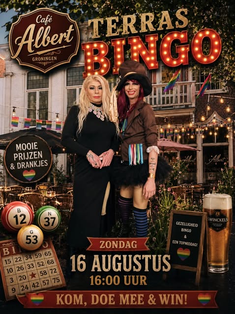 bingo op het terras