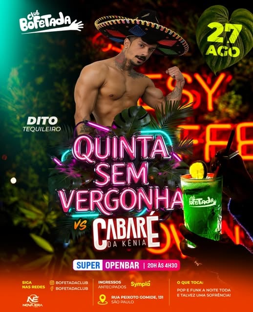 QUINTA SEM VERGONHA X CABARÉ DA KÊNIA