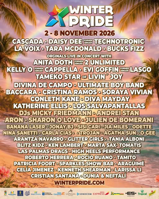 THE WINTER PRIDE 2026 LINE-UP JUST GOT BIGGER!