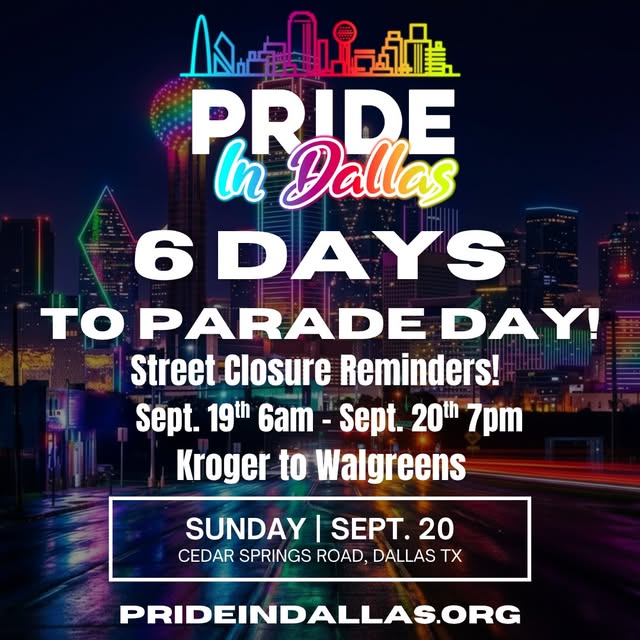 Street Closures for Pride Parade