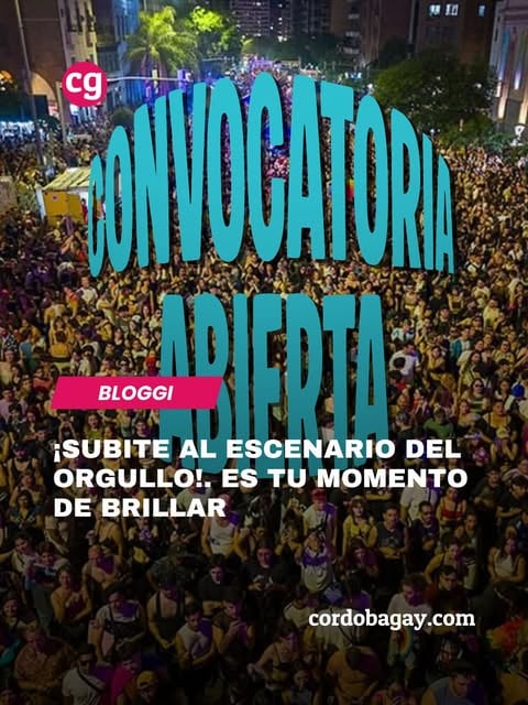 Convocatoria para artistas del escenario de la 18° Marcha del Orgullo de Córdoba
