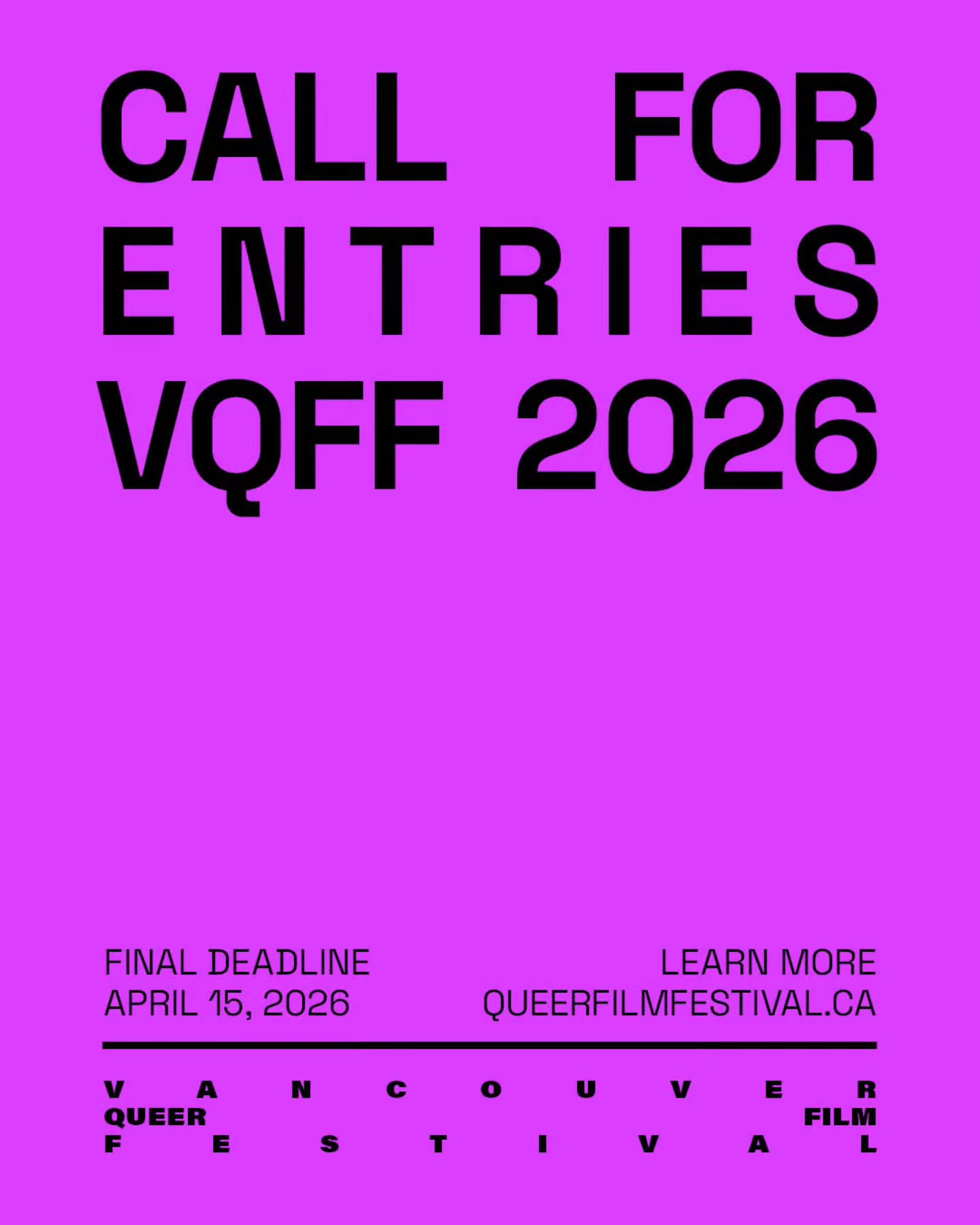 Vancouver Queer Film Festival 2026 (Online)
