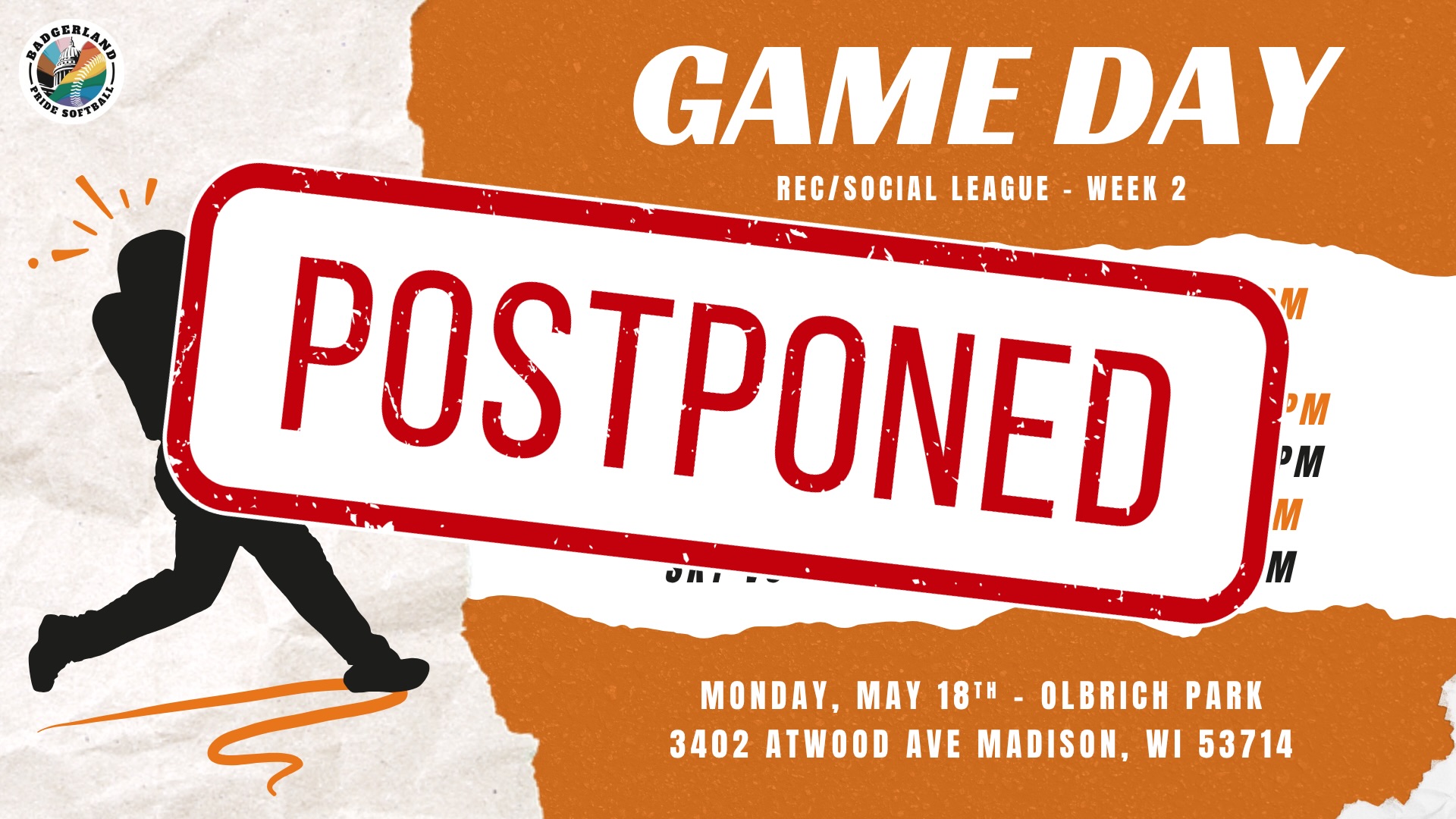 Game Day - Rec/Social League