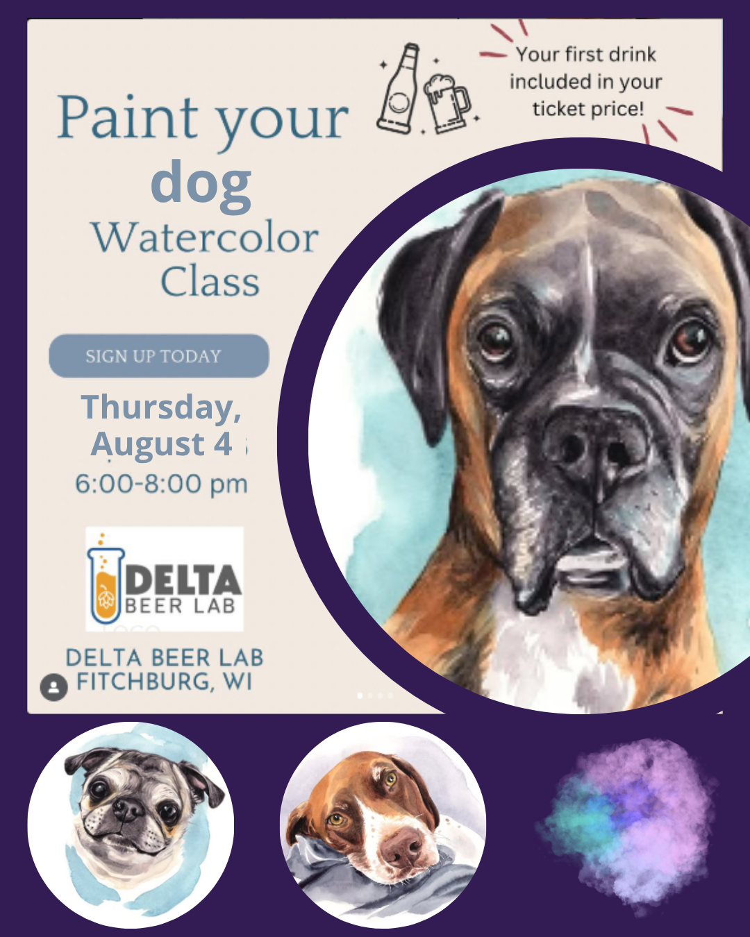 Paint Your Dog (watercolors)