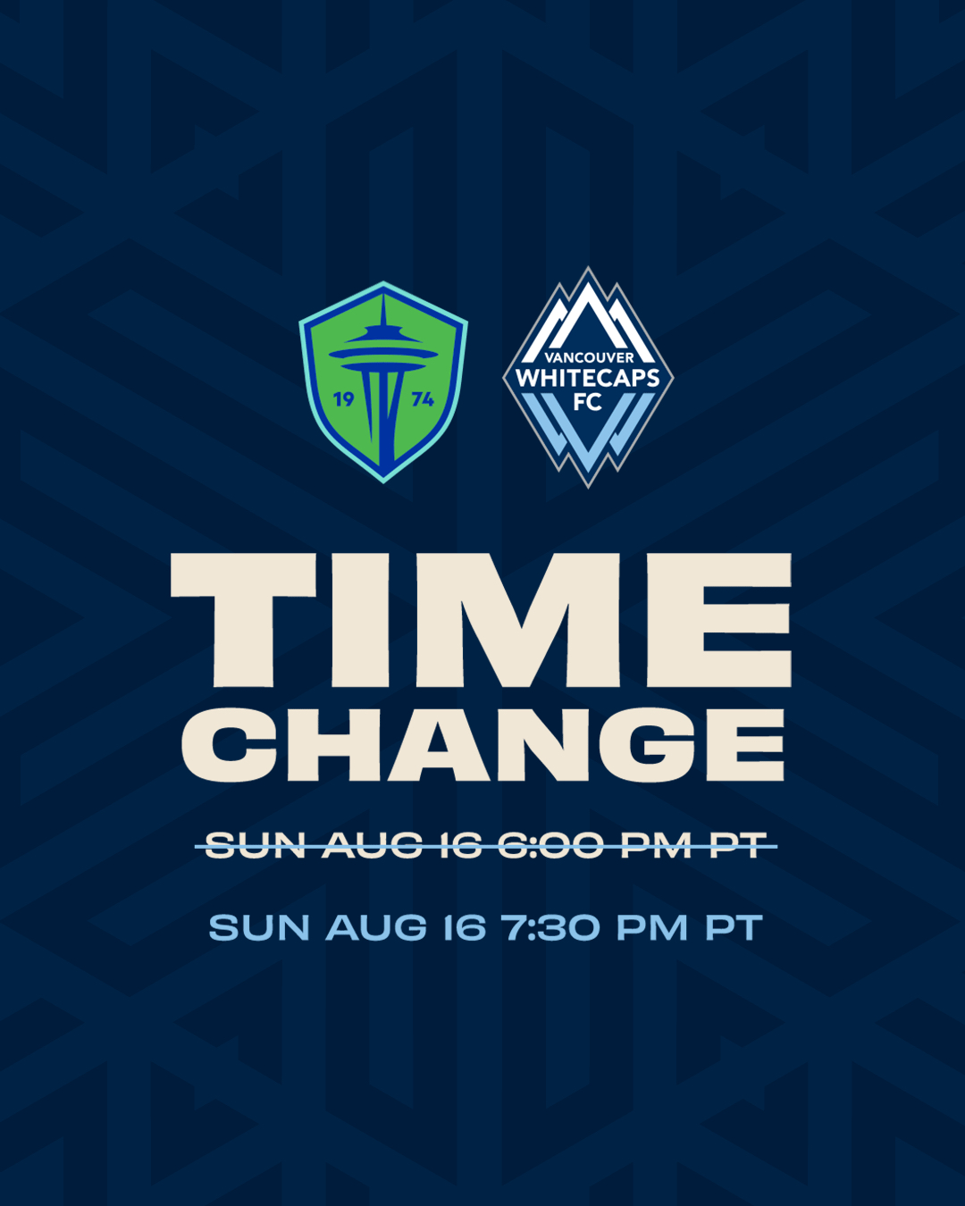 Match against Seattle Sounders FC