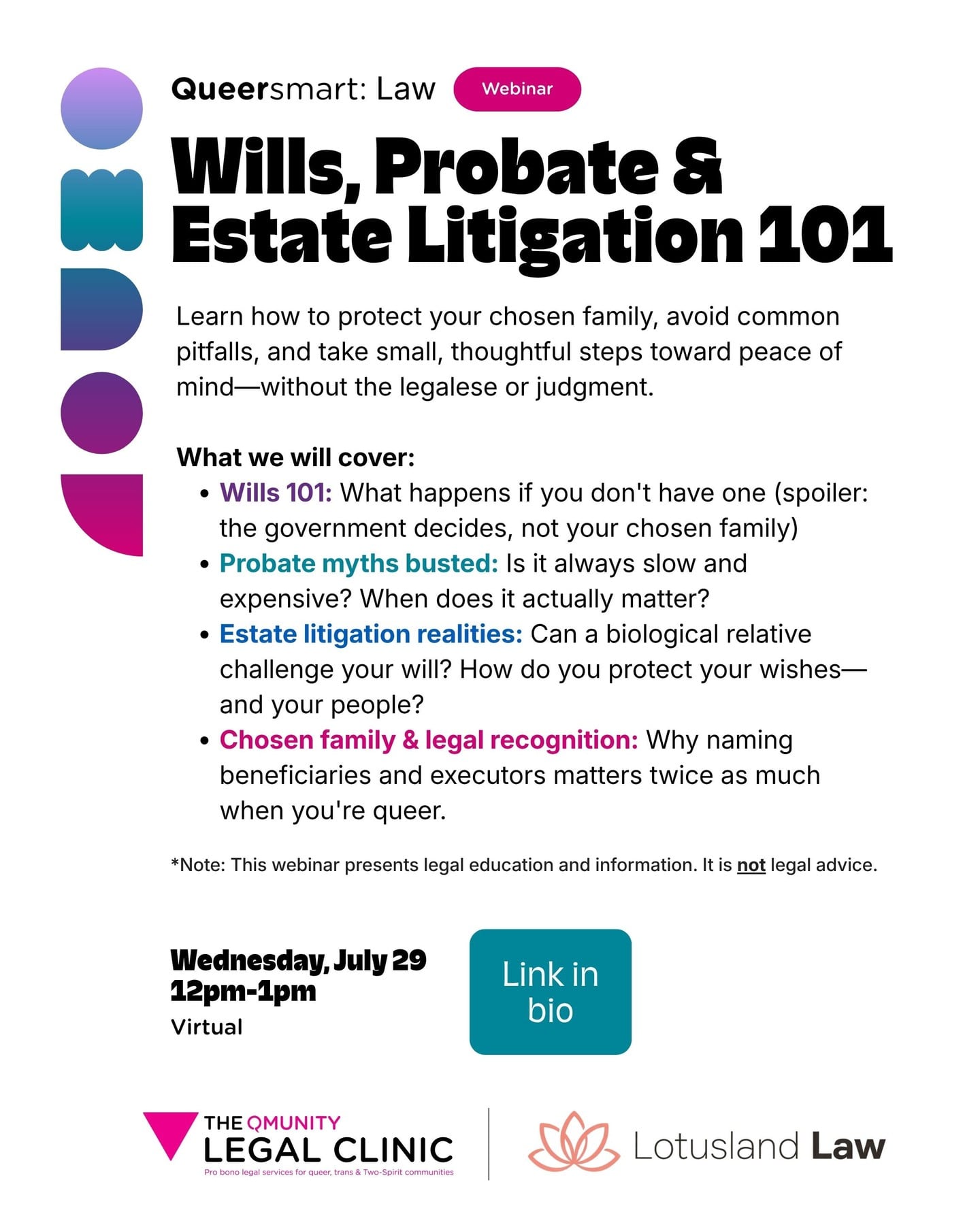 QueerSmart Law: Wills, Probate & Estate Litigation 101