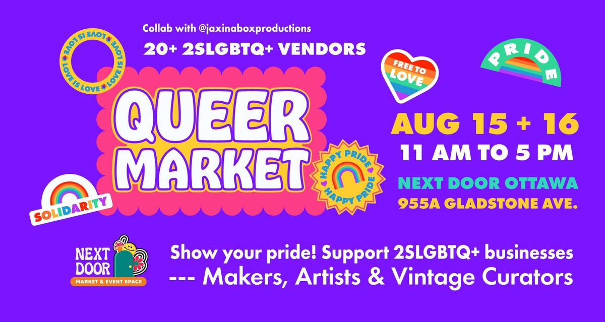 Queer Market at Next Door Ottawa