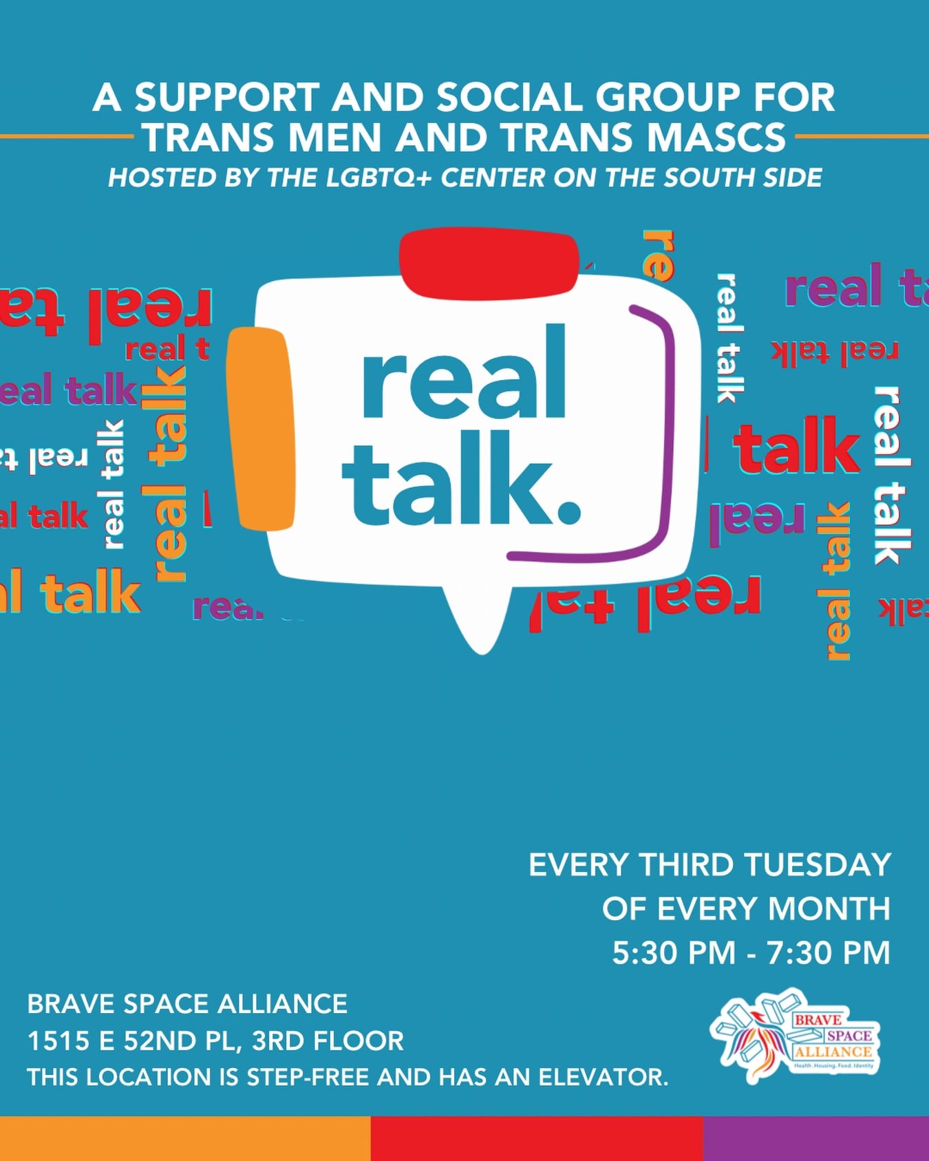 Real Talk: A support and social group for trans men and trans masc folks