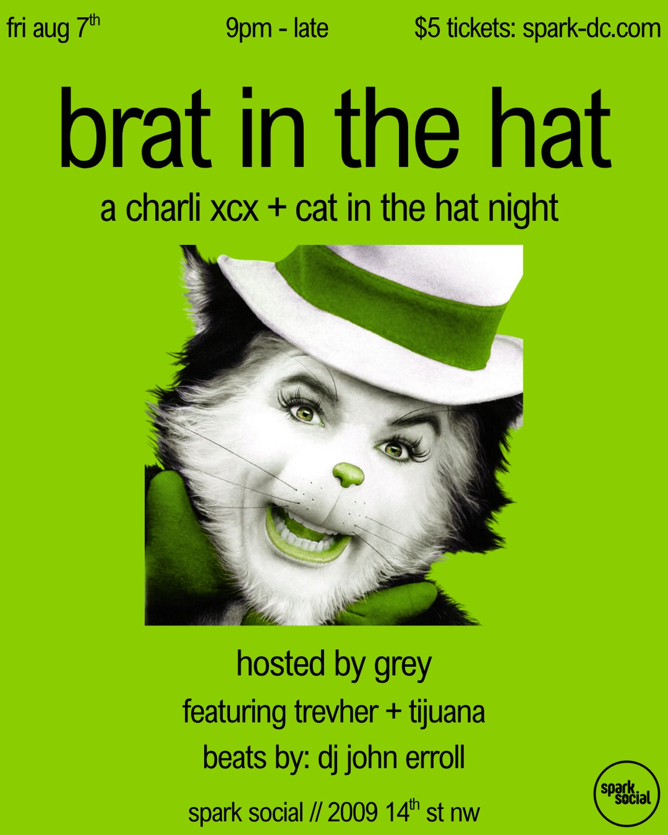 Brat in the Hat: A Charli XCX + Cat in the Hat Night