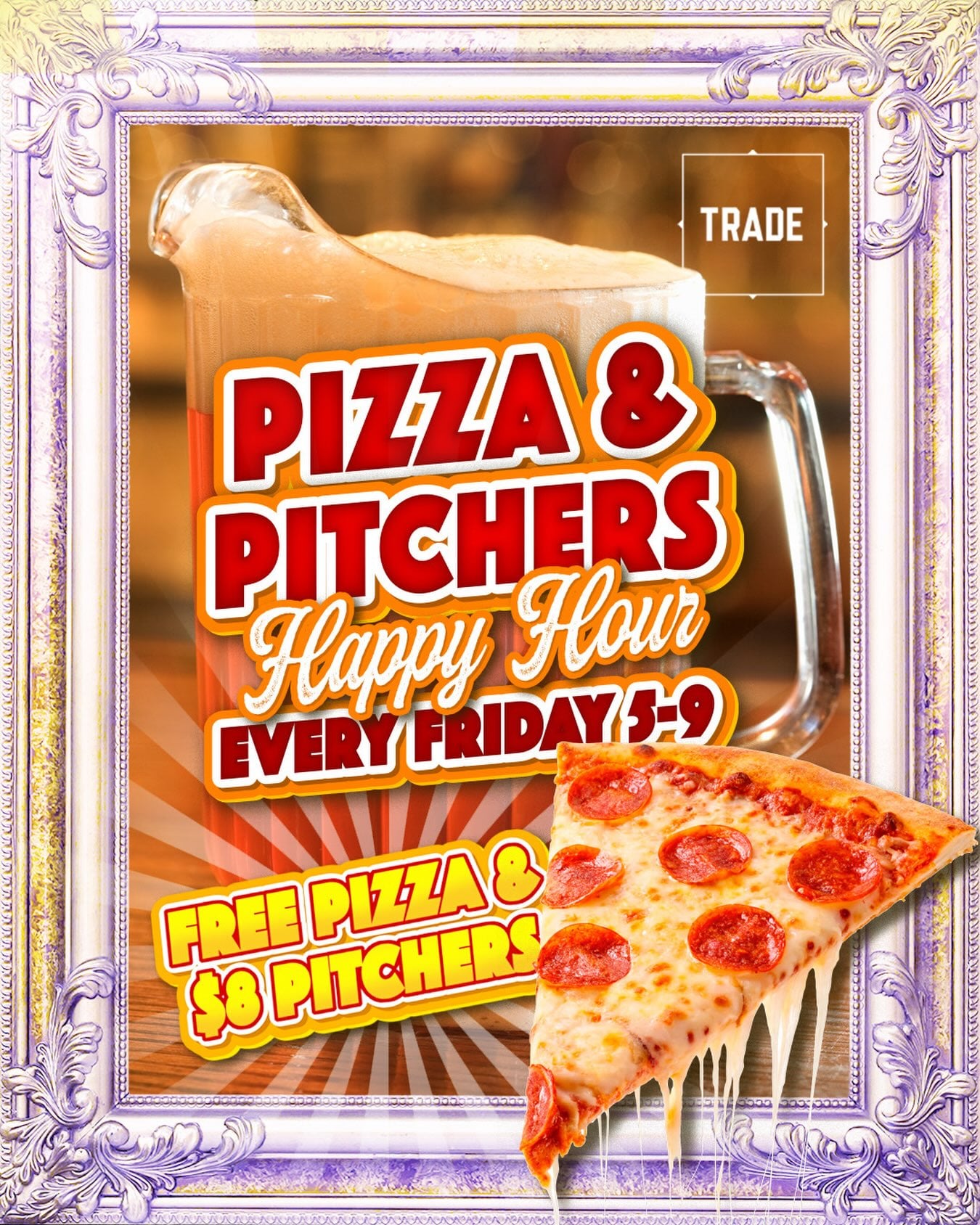 Pizza & Pitchers Happy Hour