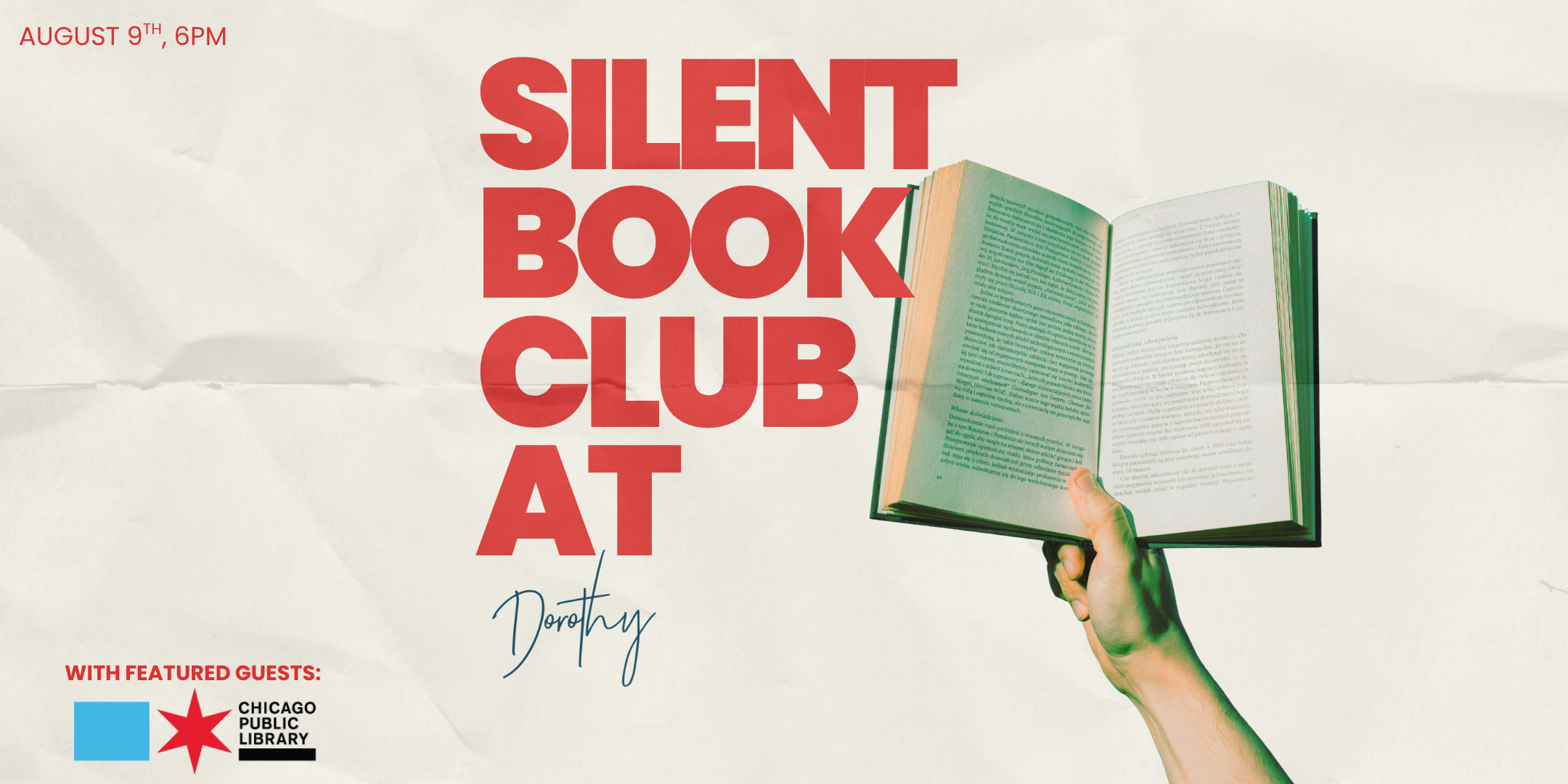 Silent Book Club ft. Chicago Public Library