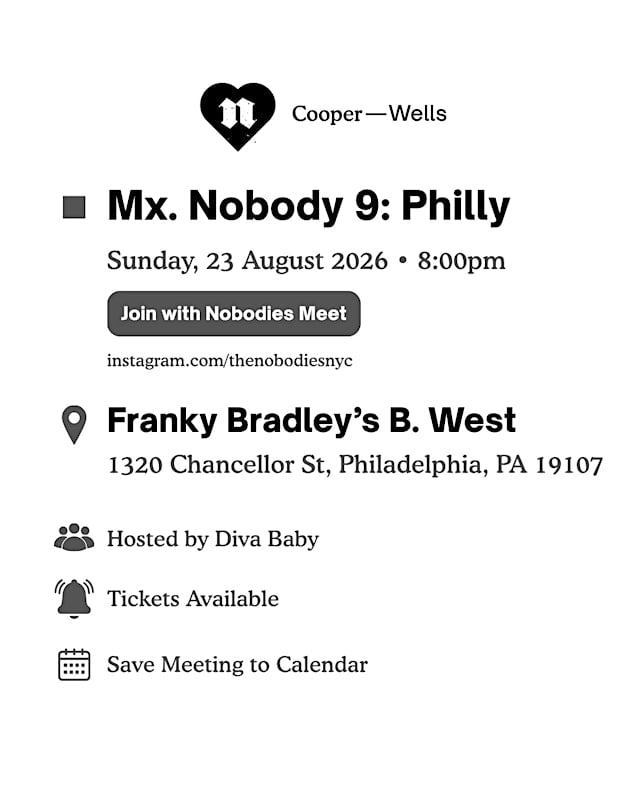 Mx. Nobody Cycle 9: Philly Bonus Round
