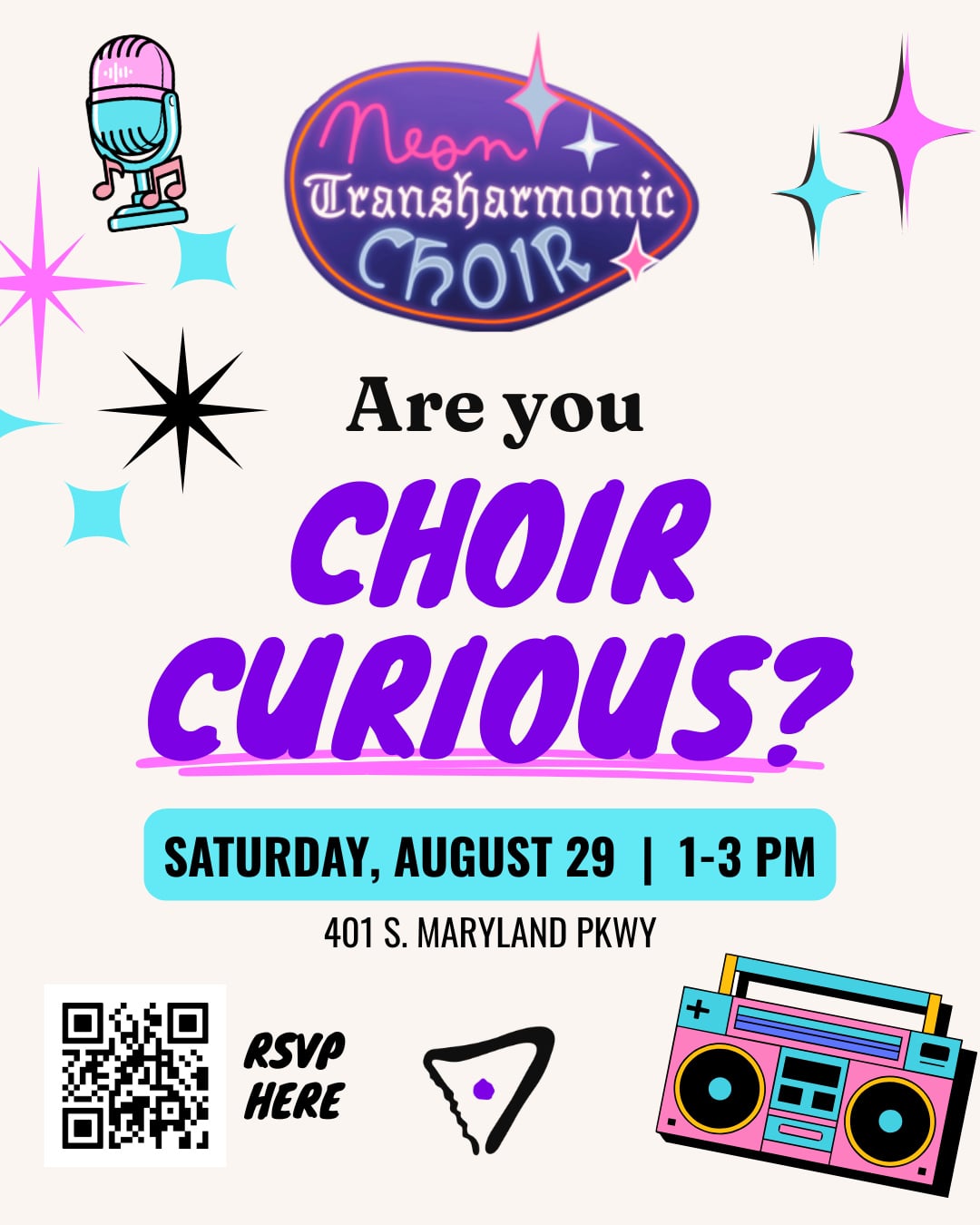 Neon Transharmonic Choir - Choir Curious Open House