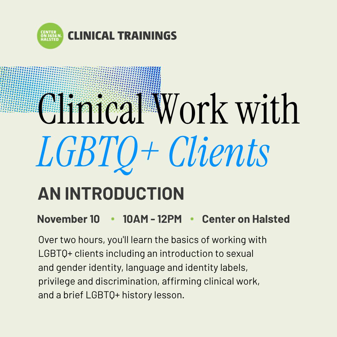 Clinical Work with LGBTQ+ Clients: An Introduction