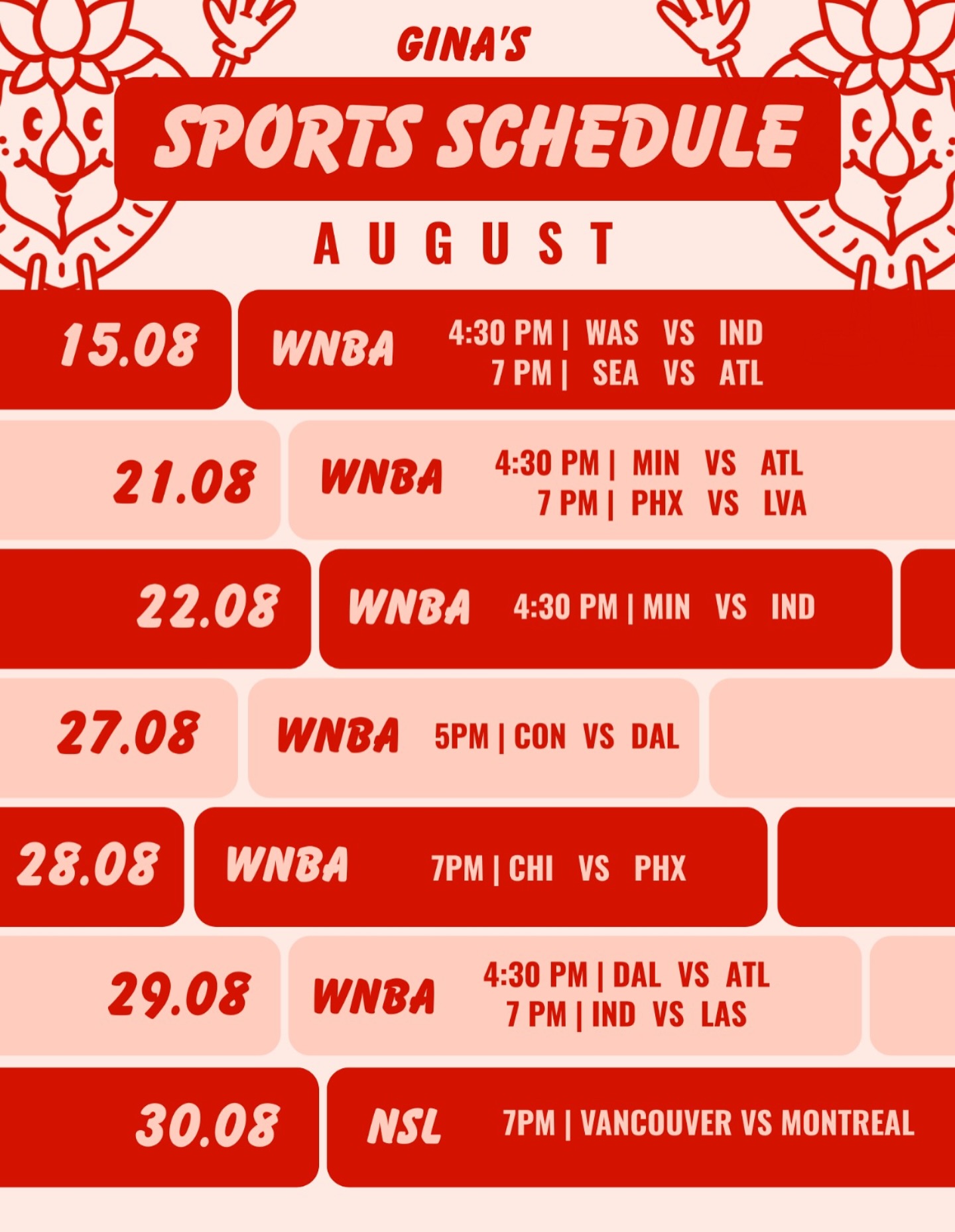 WNBA: SEA vs ATL