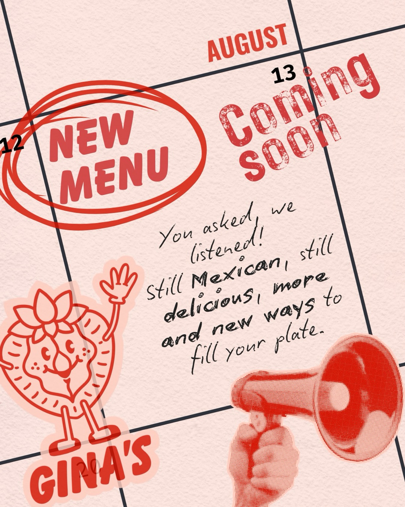 New Menu Launch