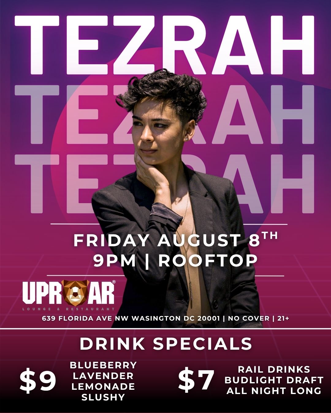 DJ Tezrah Spinning on the Rooftop