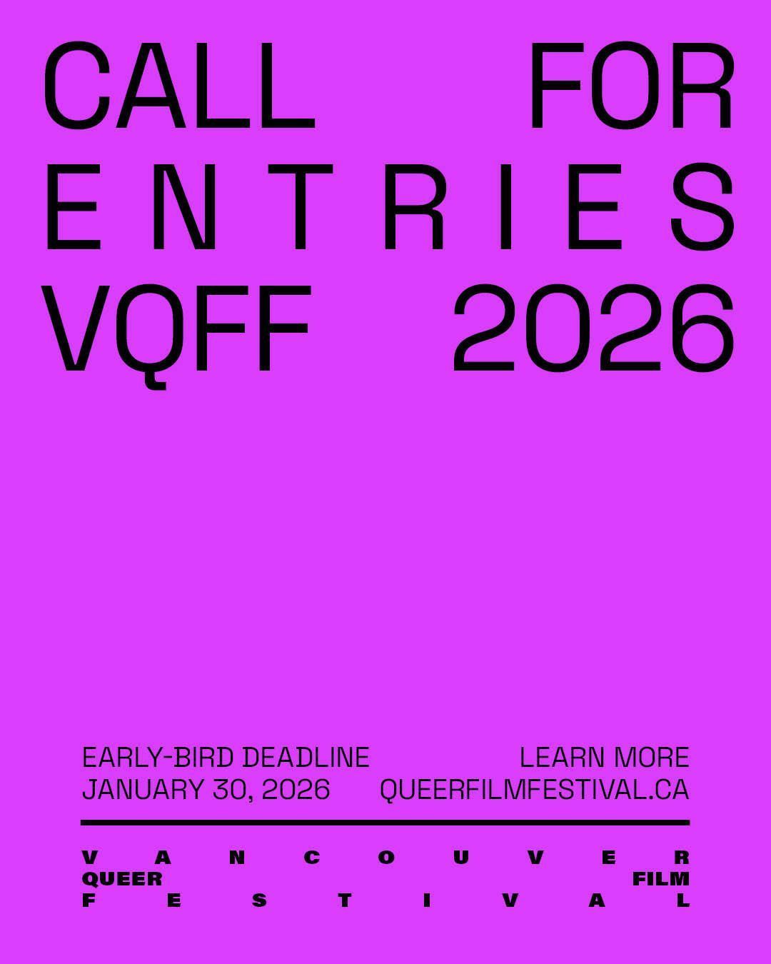 Vancouver Queer Film Festival 2026 (In-Person)
