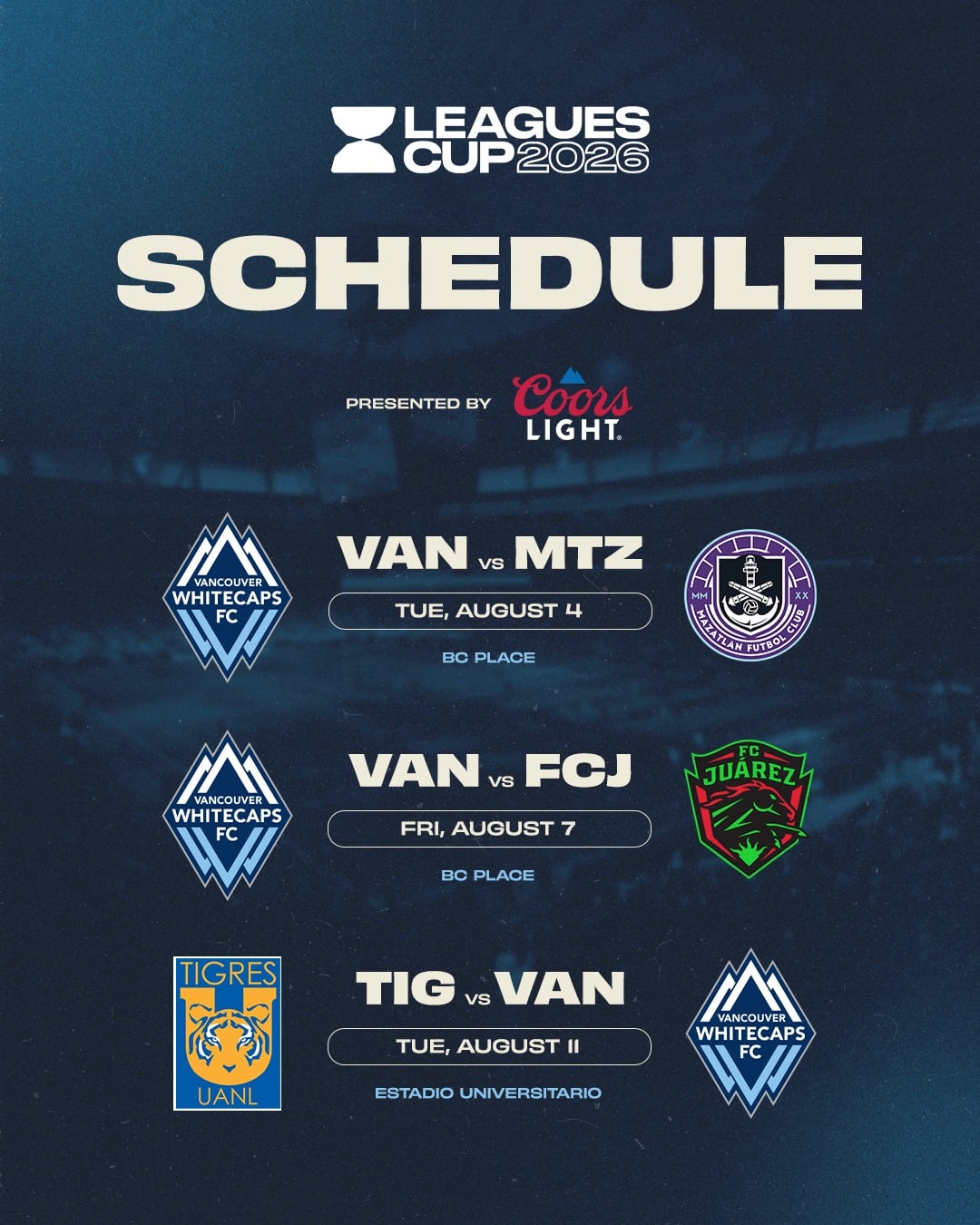 Vancouver Whitecaps FC vs. Atlante FC